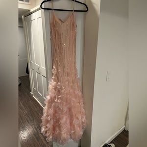 Pink sequin gown